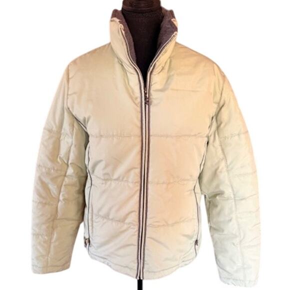 Zero Xposur Women’s Puffer Jacket — Light Green with Gray Fleece Lining (M) - Picture 2 of 10
